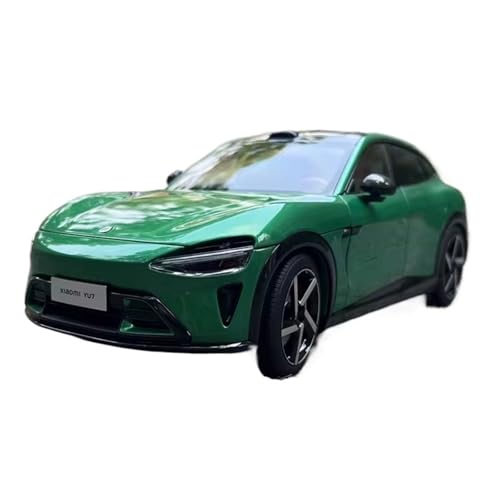 Mini Auto Spielzeug 1:18 Für Xiaomi Auto YU7 Home Legierung Automodell Simulation Realistisches Statisches Fahrzeug Druckguss-Spielzeug Wohnkultur(Green) von CYQOCD