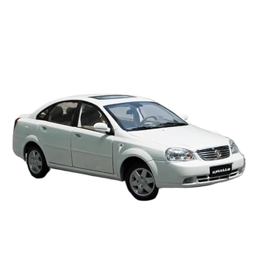 Mini Auto Spielzeug 1:18 für Buick Excelle Limousine Legierung Auto Modell Sammlerstücke Statische Ornamente Erwachsene Hobby Spielzeug Wohnkultur(White) von CYQOCD