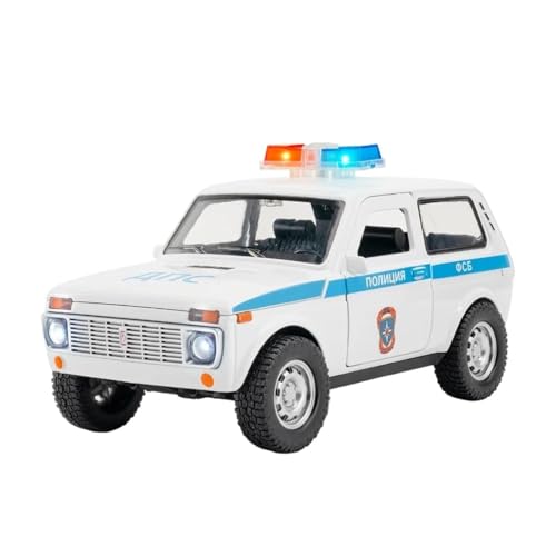 Mini Auto Spielzeug 1:20 Für Lada NIVA Polizei Legierung Modell Auto Spielzeug Druckguss Metall Casting Sound Und Licht Spiel Spielzeug Wohnkultur von CYQOCD