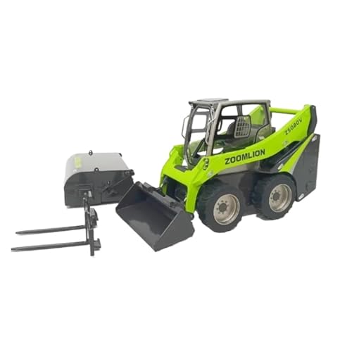 Mini Auto Spielzeug 1:20 Für ZS080V Rutschlader Gabelstapler Reiniger Legierung Automodell Statische Fertige Ornamente Grün Wohnkultur von CYQOCD