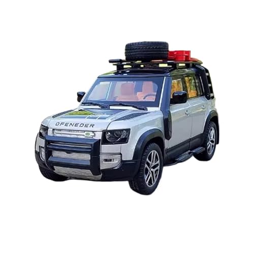 Mini Auto Spielzeug 1:22 Für Land Rover Defender Geländewagen Outdoor-Version Legierung Automodell Indoor-Spielzeug Wohnkultur(White) von CYQOCD