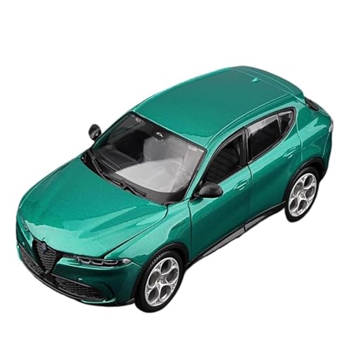 Mini Auto Spielzeug 1:24 Für Alfa Romeo SUV Offroad-Modell Tonale Tonale Legierung Auto Spielzeug Rot Grün Geeignet Für Festivals Wohnkultur(Green) von CYQOCD
