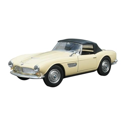 Mini Auto Spielzeug 1:24 Für BMW 507 Cabrio BMW 507 Soft-Top 1956 Legierung Auto Modell Fahrzeuge Spielzeug Spiele Wohnkultur(Beige B) von CYQOCD