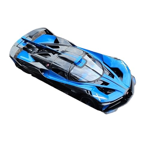 Mini Auto Spielzeug 1:24 Für Bugatti Bolide Fire Meteor Sportwagen Spielzeugauto Metallautomodell Multicolor Überraschungsauto Wohnkultur(Blue) von CYQOCD