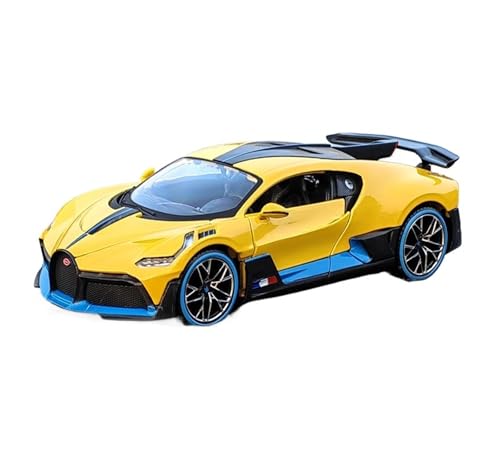 Mini Auto Spielzeug 1:24 Für Bugatti Divo Veyron Sportwagenmodell Legierung Auto Display Ornamente Spielzeug Liebhaber Sammlung Wohnkultur(Yellow) von CYQOCD