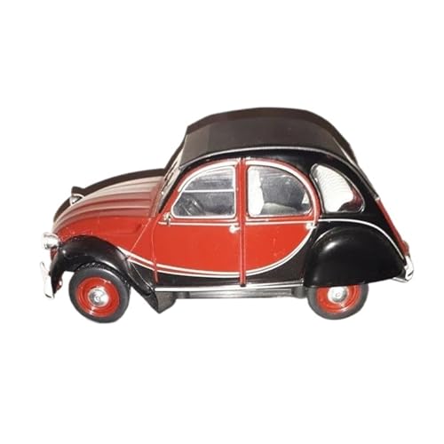 Mini Auto Spielzeug 1:24 Für Citroën 2CV6 Charleston 1982 200 Rot Und Schwarz Legierung Auto Modell Statische Ornament Wohnkultur von CYQOCD