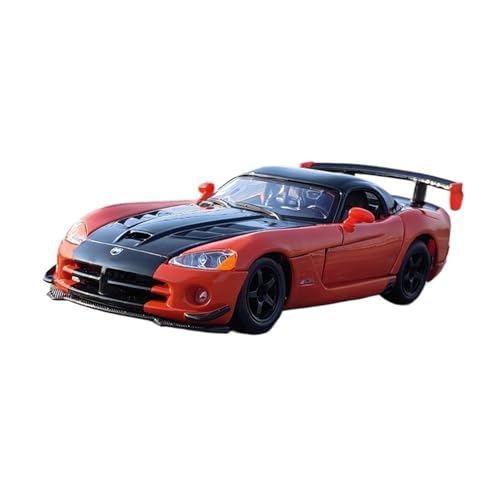 Mini Auto Spielzeug 1:24 Für Dodge Legierung Automodell Metall Modellauto Sammlung Geeignet Für Ideen Geburtstagsüberraschung Wohnkultur(Orange) von CYQOCD