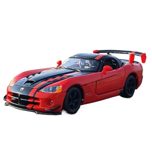 Mini Auto Spielzeug 1:24 Für Dodge Legierung Automodell Metall Modellauto Sammlung Geeignet Für Ideen Geburtstagsüberraschung Wohnkultur(Red) von CYQOCD