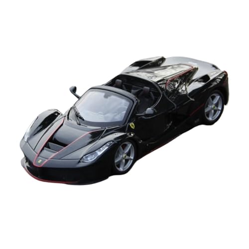 Mini Auto Spielzeug 1:24 Für Ferrari LaFerrari Sportwagen Realistisches Zweifarbiges Legierungsmodellauto-Spielzeug Für Den Besten Freund Wohnkultur(Black) von CYQOCD