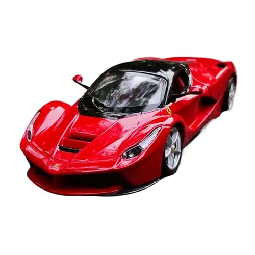 Mini Auto Spielzeug 1:24 Für Ferrari LaFerrari Sportwagen Realistisches Zweifarbiges Legierungsmodellauto-Spielzeug Für Den Besten Freund Wohnkultur(Red) von CYQOCD