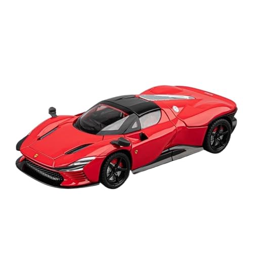 Mini Auto Spielzeug 1:24 Für Ferrari SP3 Daytona Legierung Sport Auto Modell Simulation Racing Super Sound Licht Spielzeug Wohnkultur(Red) von CYQOCD