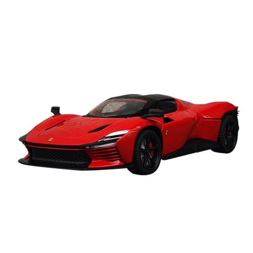Mini Auto Spielzeug 1:24 Für Ferrari SP3 Legierungssportwagenmodell Mit Ton- Und Licht-Rückziehfunktion Autospielzeug Wohnkultur(Red) von CYQOCD