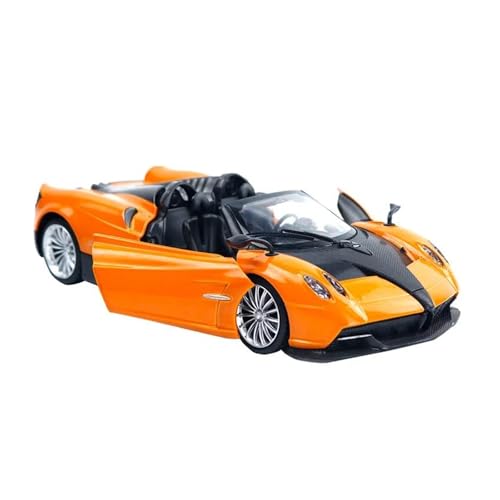 Mini Auto Spielzeug 1:24 Für Pagani Huayra Roadster Diecast High Light Superfast Automodell Metall Miniaturspielzeug Wohnkultur(Yellow) von CYQOCD