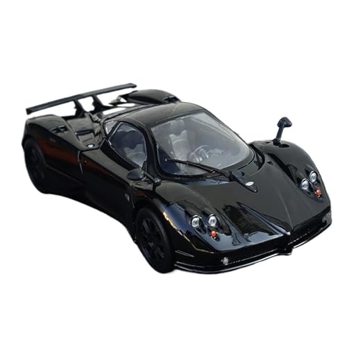 Mini Auto Spielzeug 1:24 Für Pagani Zonda F Supersportwagen-Simulationslegierungsautomodell Spielzeugauto Für Erwachsene Und Autoliebhaber Wohnkultur(Black Lighted Display Box) von CYQOCD