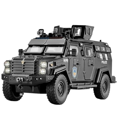 Mini Auto Spielzeug 1:24 Für Sabrtooth Armored Scale Druckguss-Sammelautomodell, Spielzeug, Sound- Und Lichtdekoration Wohnkultur(Black) von CYQOCD