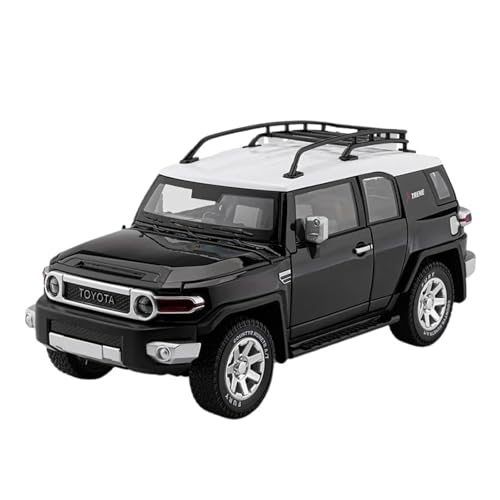 Mini Auto Spielzeug 1:24 Für Toyota FJ Cruiser SUV Legierung Modell Auto Spielzeug Maßstab Metall Sound Und Licht Spielzeug Souvenir Spiel Wohnkultur(Black) von CYQOCD