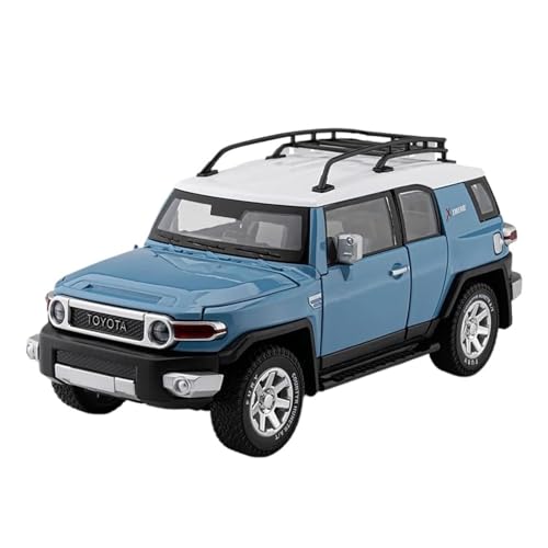 Mini Auto Spielzeug 1:24 Für Toyota FJ Cruiser SUV Legierung Modell Auto Spielzeug Maßstab Metall Sound Und Licht Spielzeug Souvenir Spiel Wohnkultur(Blue) von CYQOCD