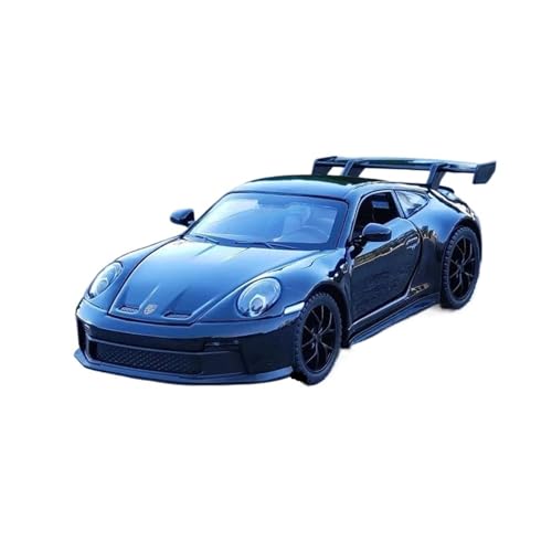 Mini Auto Spielzeug 1:32 Für 911 GT3 Metalllegierung Modellauto Supercar Spielzeug Sound Und Licht Fensteranzeige Wohnkultur(Black) von CYQOCD