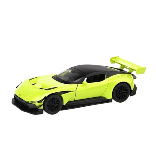 Mini Auto Spielzeug 1:32 Für Aston Martin Vulcan, Spielzeug-Sportwagen Aus Legierung Pullback-Sound- Und Lichtfunktionen Wohnkultur(Green) von CYQOCD
