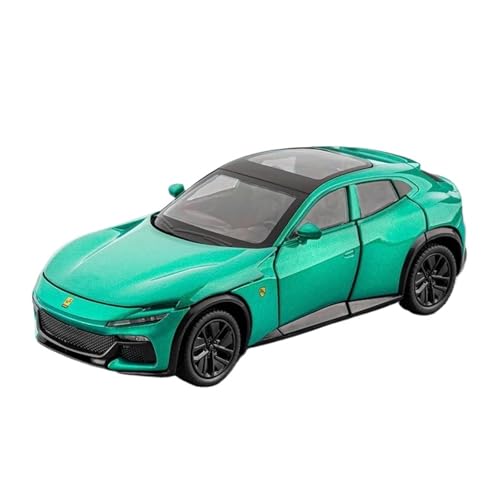 Mini Auto Spielzeug 1:32 Für Ferrari Purosangues FUV SUV Legierung Sportwagen Modell Druckguss Racing Mit Sound Und Licht Spielzeug Wohnkultur(Green) von CYQOCD