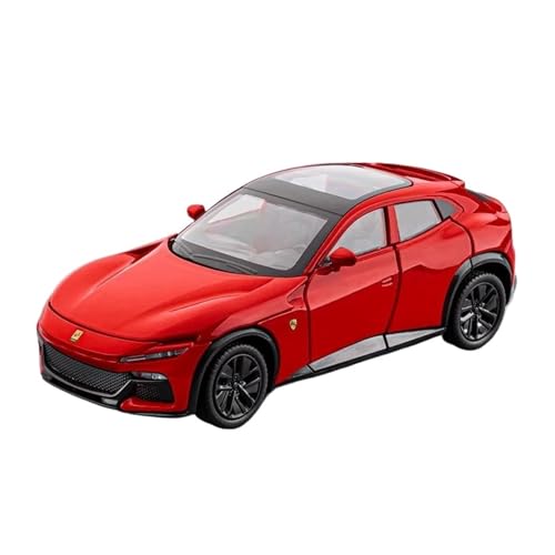 Mini Auto Spielzeug 1:32 Für Ferrari Purosangues FUV SUV Legierung Sportwagen Modell Druckguss Racing Mit Sound Und Licht Spielzeug Wohnkultur(Red) von CYQOCD
