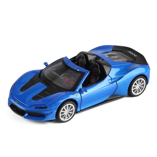 Mini Auto Spielzeug 1:32 Für Ferrari Rafael Maßstab Legierung Automodell Mit Sound Und Licht Pullback-Funktion Sammlung Wohnkultur(Blue) von CYQOCD