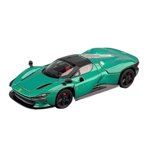 Mini Auto Spielzeug 1:32 Für Ferrari SP3 Daytona Legierung Druckguss Sport Auto Modell Racing Spiel Fahrzeuge Sound Und Licht Wohnkultur(Green) von CYQOCD