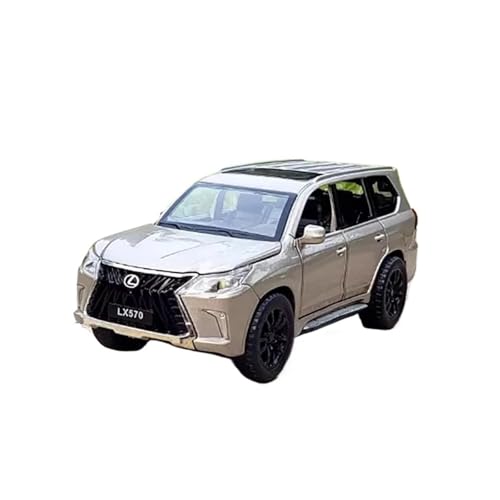 Mini Auto Spielzeug 1:32 Für Lexus LX570 Legierung SUV Automodell Sammlerstücke Statische Szenensimulation Spielzeug Für Erwachsene Wohnkultur(Brown) von CYQOCD