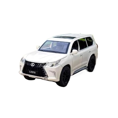 Mini Auto Spielzeug 1:32 Für Lexus LX570 Legierung SUV Automodell Sammlerstücke Statische Szenensimulation Spielzeug Für Erwachsene Wohnkultur(White) von CYQOCD