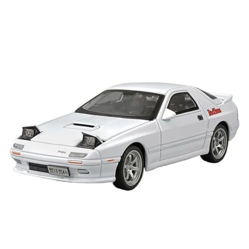 Mini Auto Spielzeug 1:32 Für Mazda RX7 FC INITIAL D Mazda MX5 Legierung Automodell Metall Sound Und Licht Sammlerspielzeug Wohnkultur(White) von CYQOCD