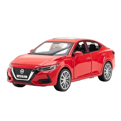 Mini Auto Spielzeug 1:32 Für Nissan SYLPHY Legierung Maßstab Modell Auto Spielzeug Sound Und Licht Spielzeug Souvenir Geschenk Wohnkultur(Red) von CYQOCD