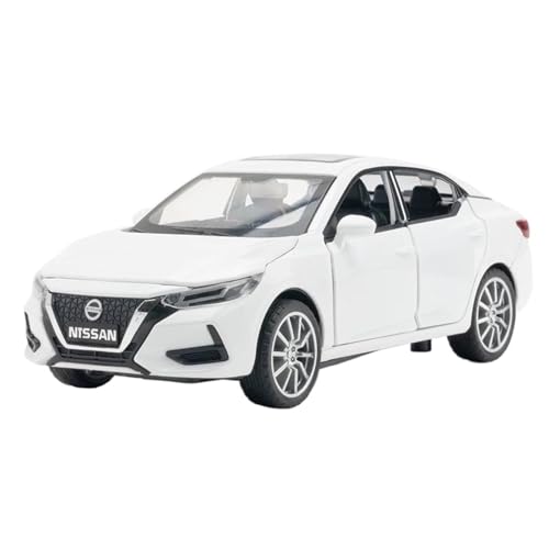 Mini Auto Spielzeug 1:32 Für Nissan SYLPHY Legierung Maßstab Modell Auto Spielzeug Sound Und Licht Spielzeug Souvenir Geschenk Wohnkultur(White) von CYQOCD