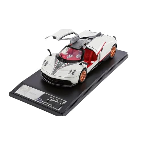 Mini Auto Spielzeug 1:32 Für Pagani Windjammer Sportwagen Legierung Automodell Sound Und Licht Pullback Spielzeug Bastler Ornamente Wohnkultur(White) von CYQOCD