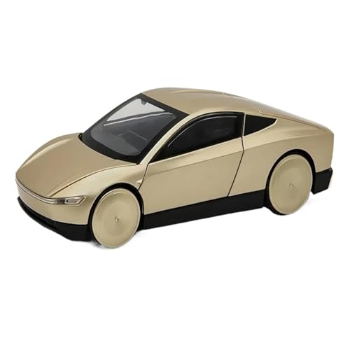 Mini Auto Spielzeug 1:32 Für Robotaxi Legierung Fahrerloses Taxi Auto Modell Druckguss Energie Fahrzeuge Sound Licht Sammlung Wohnkultur(Gold) von CYQOCD