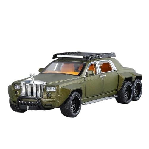 Mini Auto Spielzeug 1:32 Für Rolls-Royce Phantom 6X6 Legierung Auto Modell Sound Und Licht Pull Back Spielzeug Sammlerstücke Wohnkultur(Green) von CYQOCD