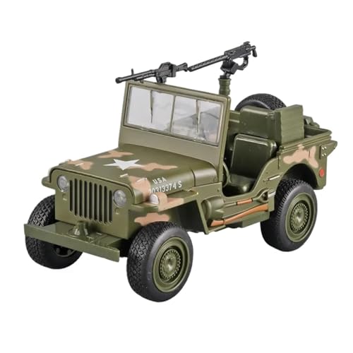 Mini Auto Spielzeug 1:32 Für Willys GP Militär Geländewagen Legierung Modell Auto Druckguss Spielzeug Sound Und Licht Auto Geschenk Wohnkultur von CYQOCD