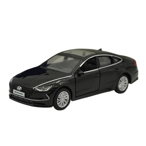 Mini Auto Spielzeug 1:38 Für Sonata Zehn Generation Diecast Legierung Auto Modell Display Fahrzeug Spielzeug Sammlung Dekoration Wohnkultur(Black) von CYQOCD