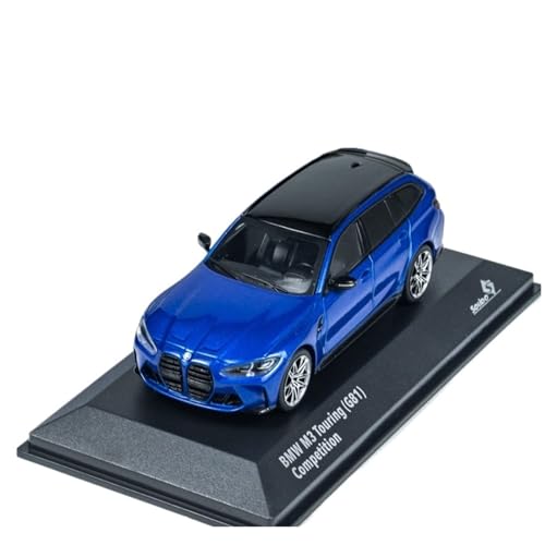 Mini Auto Spielzeug 1:43 Für BMW G81 M3 Touring Lila/Blau 2023 Legierung Kleine Limousine Auto Modell Metall Innen Dekoration Wohnkultur(Blue) von CYQOCD
