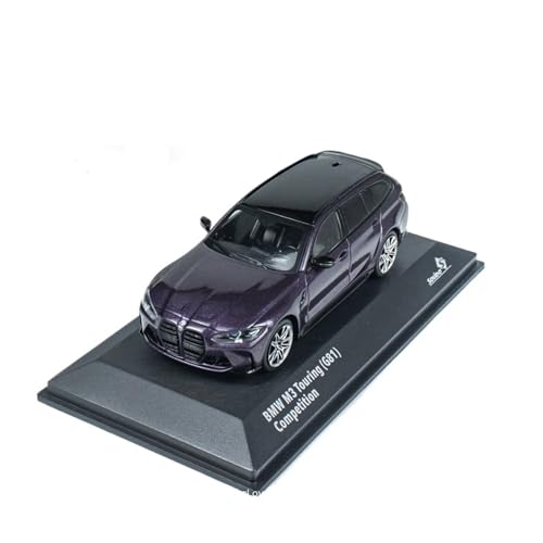 Mini Auto Spielzeug 1:43 Für BMW G81 M3 Touring Lila/Blau 2023 Legierung Kleine Limousine Auto Modell Metall Innen Dekoration Wohnkultur(Purple) von CYQOCD