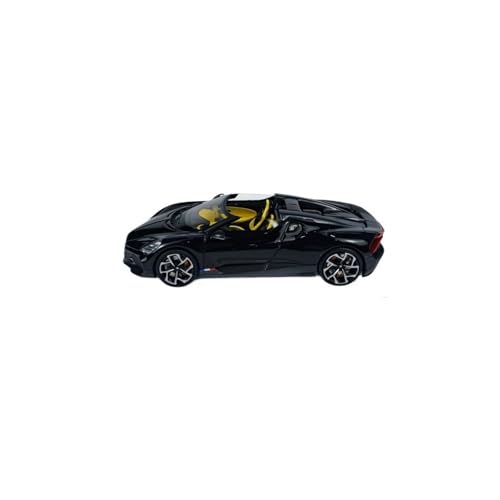 Mini Auto Spielzeug 1:43 Für Bugatti W16 Mistral Black Legierung Druckguss Fahrzeug Miniatur Dekorative Display Modell Wohnkultur von CYQOCD