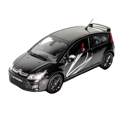Mini Auto Spielzeug 1:43 Für Citroën C4 Schwarzes Sammlerlimousinen-Modellauto Für Erwachsene Und Weltraumdekoration (vergriffen) Wohnkultur von CYQOCD