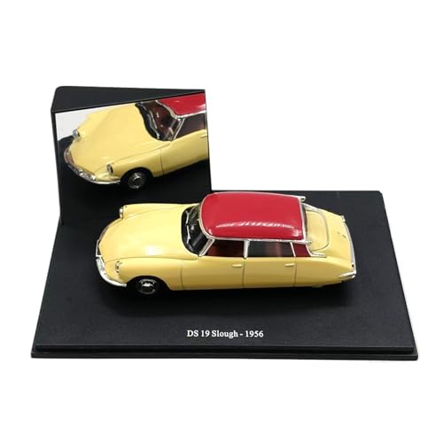 Mini Auto Spielzeug 1:43 Für Citroën DS 19 SIough-1956 Legierung Rot Top Modell Retro Auto Modell Statische Replik Display Wohnkultur von CYQOCD