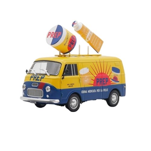 Mini Auto Spielzeug 1:43 Für FIAT 1100 T Prep 1958 Werbung Auto Van Modell Auto Spielzeug Metall Dekoration Sammlung Wohnkultur von CYQOCD