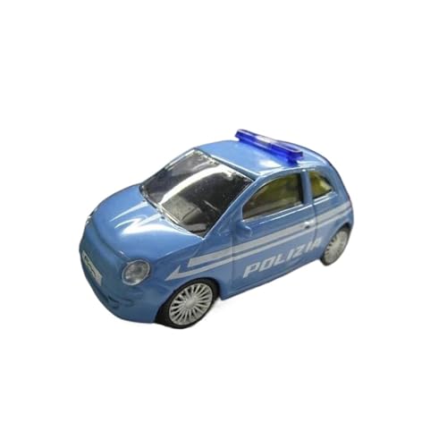 Mini Auto Spielzeug 1:43 Für FIAT Polizei Feuerwehrauto Kommandowagen Legierung Automodell Metall Ornament Druckguss Dekoration Wohnkultur(Blue) von CYQOCD