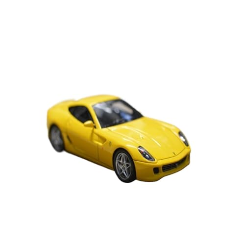 Mini Auto Spielzeug 1:43 Für Ferrari 599 GTB Fiorano Gelb Legierung Miniatur Auto Modell Kleine Maßstab Limousine Display Wohnkultur von CYQOCD