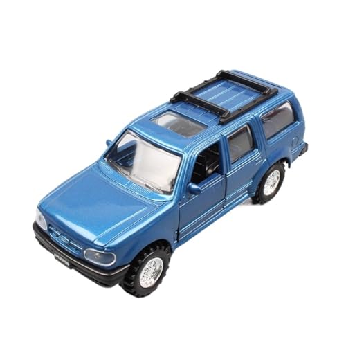 Mini Auto Spielzeug 1:43 Für Ford Explorer Metall Simulation Bumerang Automodell Spielzeug Automodelle Dekorationen Wohnkultur(Blue) von CYQOCD