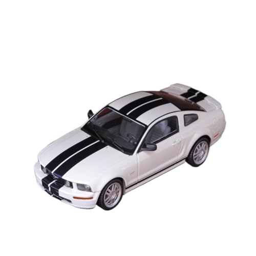 Mini Auto Spielzeug 1:43 Für Ford Mustang GT 2005 Performance Supersportwagen Legierung Automodell Weißes Fahrzeug Klassisches Display Wohnkultur von CYQOCD