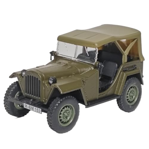 Mini Auto Spielzeug 1:43 Für GAZ-67B Militärjeep Druckgussmodell Truck Lovers Collection Metallmodell (Grün) Wohnkultur von CYQOCD