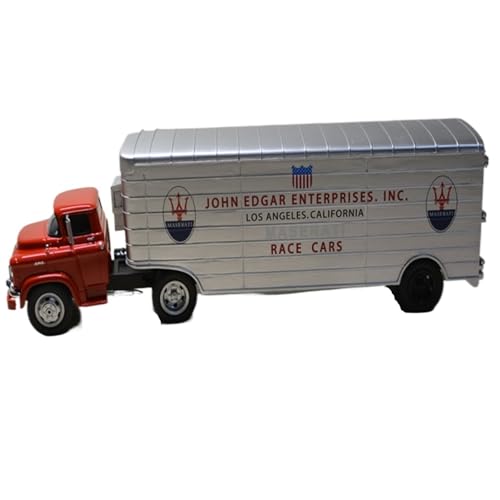 Mini Auto Spielzeug 1:43 Für GMC Maserati Transporter Metalldruckguss-LKW-Modell Mit Roter Front Ausstellungsmodell Wohnkultur von CYQOCD
