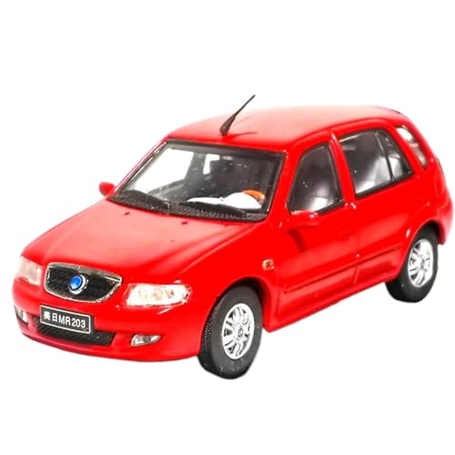 Mini Auto Spielzeug 1:43 Für Geely MR203 Familienlimousine Rot Legierung Automodell Erwachsene Lieblings Sammler Serie Wohnkultur von CYQOCD